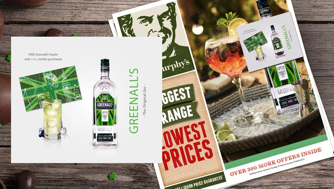 Greenall's gin packaging