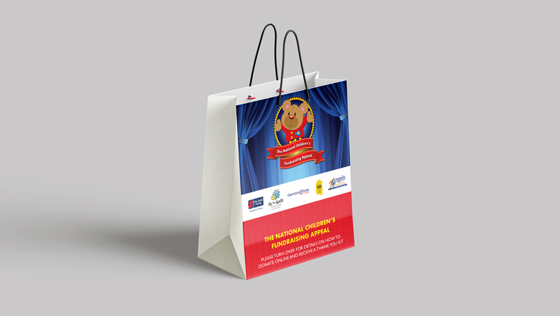 national childrens fundraising appeal bag